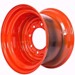 10x16.5 Skid Steer Wheels/Rims 16.5x8.25 - Bobcat Orange