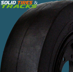 Smooth Solid Skid Steer Tires 10-16.5 - Severe Duty
