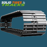 450mm Excavator Steel Tracks with Grouser Shoes x 40 links - Heavy Duty