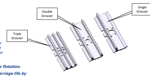 450mm Clip-On Rubber Pad 135mm Pitch- Heavy Duty
