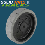 305/76-254 Scissor Lift Tires- Drive and Rear Wheel Assembly