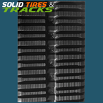 18" CTL Rubber Track 450x100x50 (T)- Multi-Bar Pattern