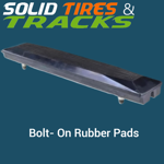 31" 800 mm Bolt-On Rubber Pad 203mm Pitch