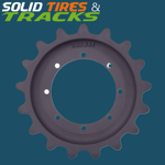 John Deere 319E, 333E, 322E Sprocket ID2641