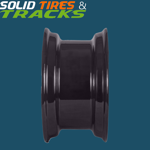 14-17.5 Skid Steer Wheel/Rim 17.5x10.5 - Glossy Black 