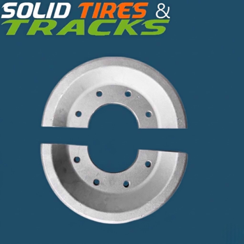 10" Center Split Bogie Wheel With 3.5in Hole