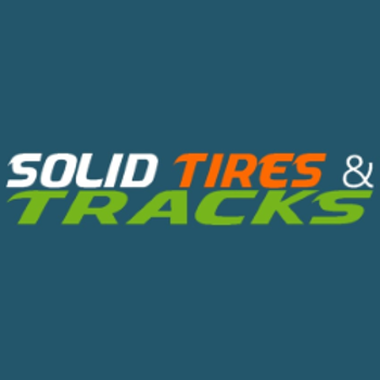 Set of 4, 36x13 Solid Tires  with 9 Bolt Rims-Non- Marking